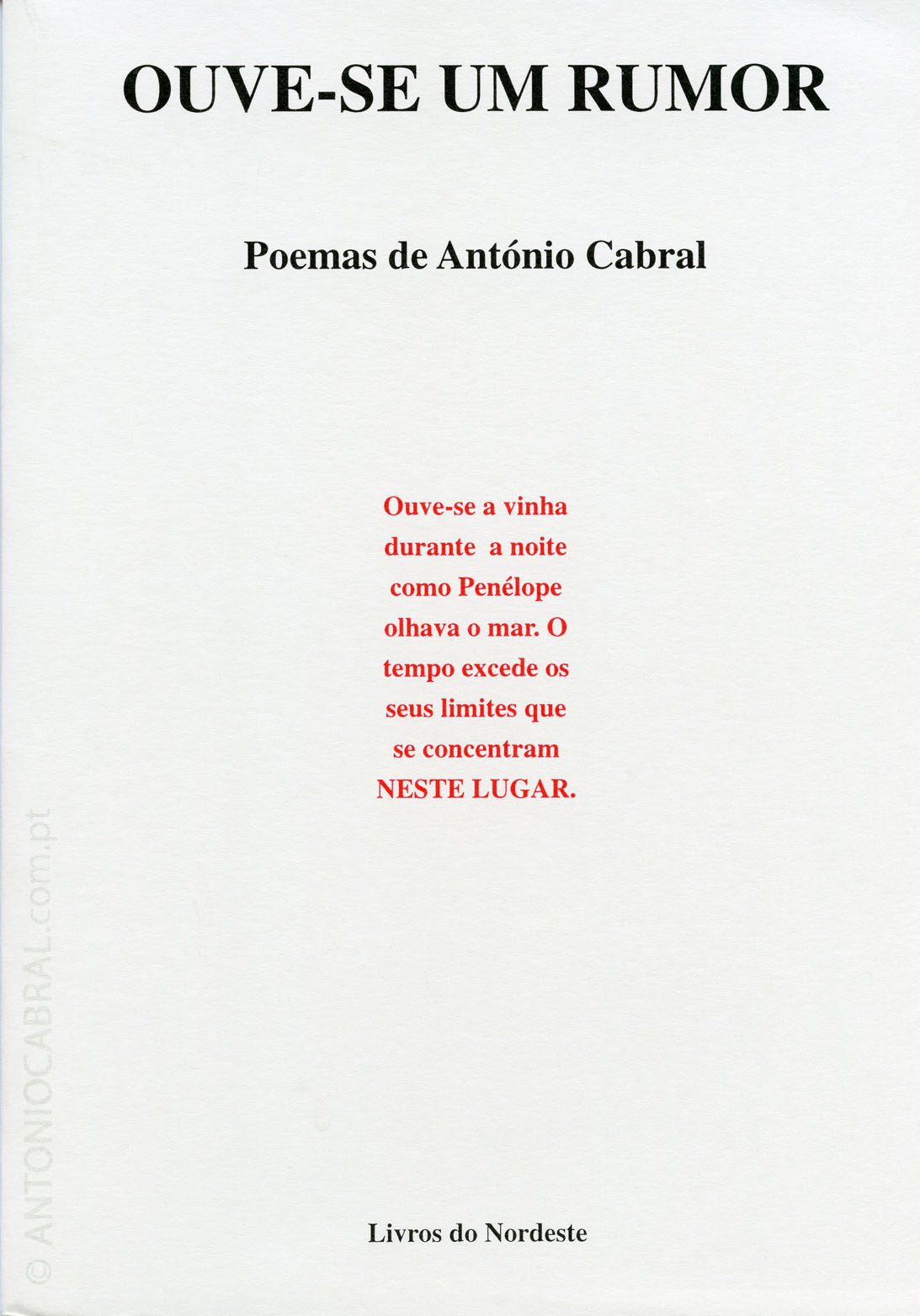 CINZA DOS OSSOS * Poesia * Antonio Cabral Filho  - Calaméo