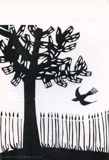 Ilustração de Nuno Barreto para Poemas Durienses de António Cabral, livro de poesia sobre o Douro natal de António Cabral