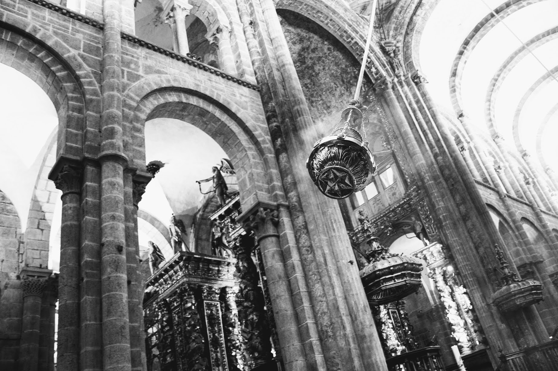 Botafumeiro, Catedral de Santiago de Compostela (por Geoff Fox, Flickr)