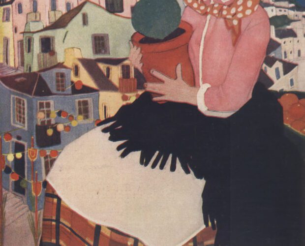 Capa da revista 'Ilustração', n.º 60 de 16-6-1928 (ilustração por Jorge Barradas)
