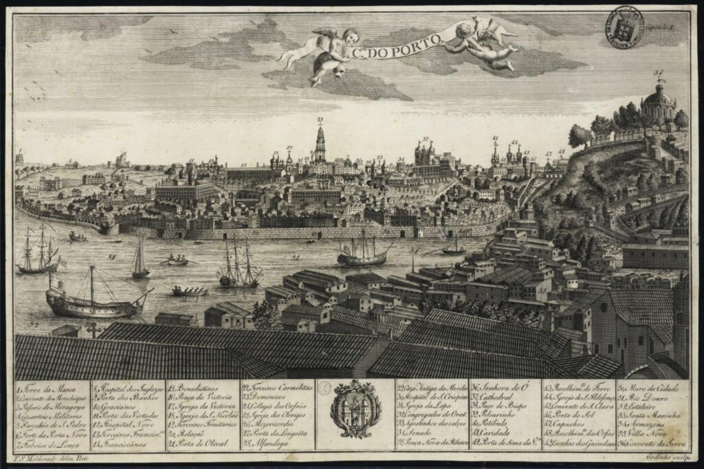 A cidade do Porto em 1789 (Fonte: BNP)